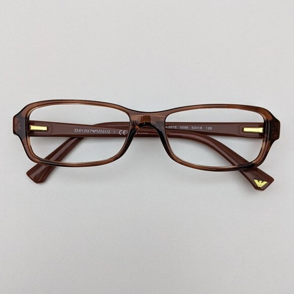 🕶️Emporio Armani EA3016 5099 Eyeglasses 53/16 135 /ALH530🕶️ - Picture 1 of 9